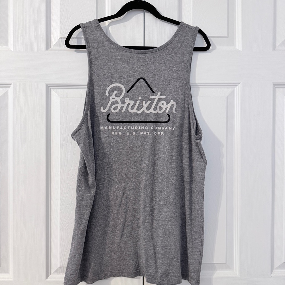 Brixton Gray Tank Top XL - Picture 2 of 6